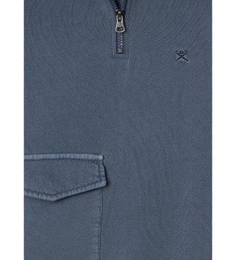 Hackett London Sweatshirt Tasche navy