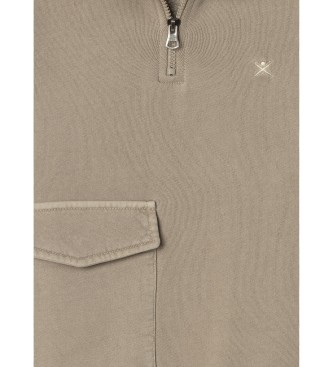 Hackett London Tasche beige Sweatshirt