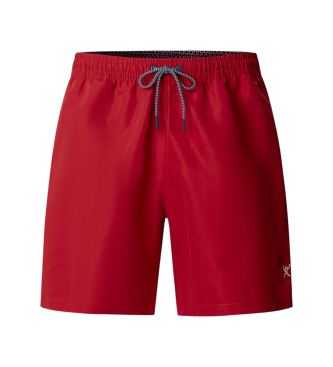 Hackett London Icon Effen rood badpak