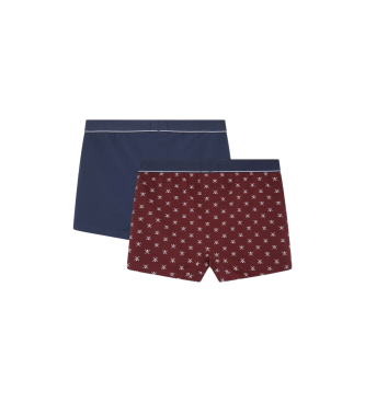 Hackett London Pakke med 2 boxershorts Icon Tk navy, rdbrun