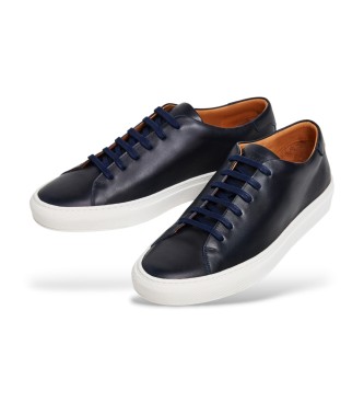 Hackett London Scarpe stringate in pelle Idol Derby blu navy