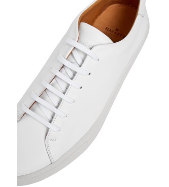 Hackett London Sneakers in pelle Idol Derby bianche
