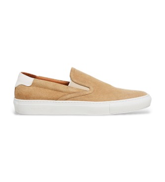 Hackett London Sneakers Idol Slip On in pelle beige