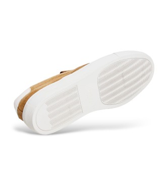 Hackett London Sneakers Idol Slip On in pelle beige