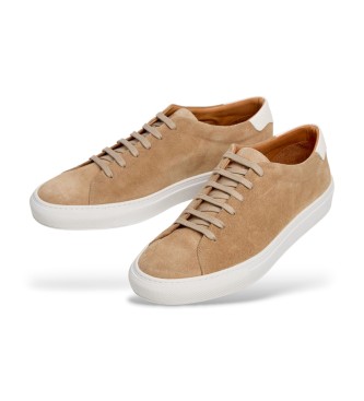 Hackett London Sneakers Idol Soft in pelle beige