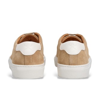 Hackett London Sneakers Idol Soft in pelle beige