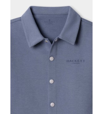 Hackett London T-shirt interlock bleu