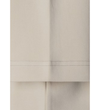 Hackett London Maglietta beige a trama intrecciata