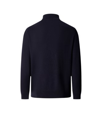 Hackett London Pull Baffle Woven Hyb bleu marine