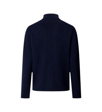 Hackett London Maglione con cerniera Milano Fzip blu navy