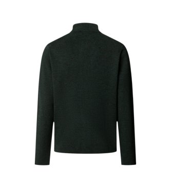 Hackett London Maglione con zip Milano Fzip verde