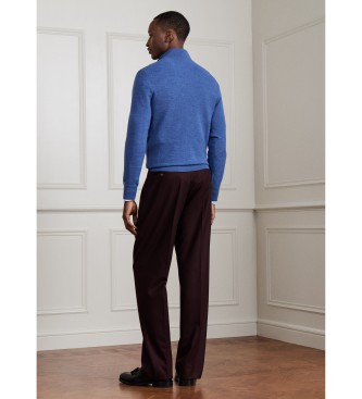 Hackett London Sr Stitch Hzip Pullover mit Reißverschluss, blau