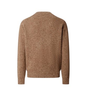 Hackett London Maglione Donegal Crew beige tetley