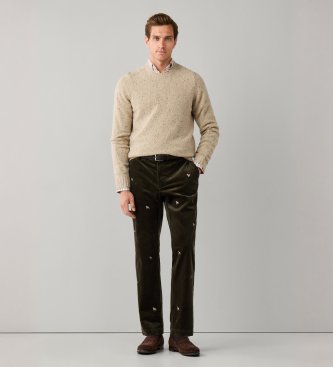 Hackett London Maglione Donegal beige