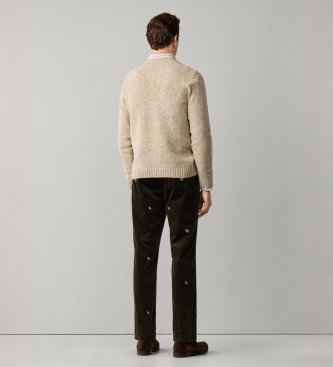 Hackett London Maglione Donegal beige
