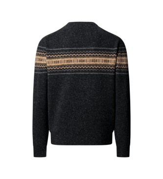 Hackett London Jersey Fairisle gris