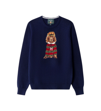 Hackett London Camisola Harry Crew azul-marinho