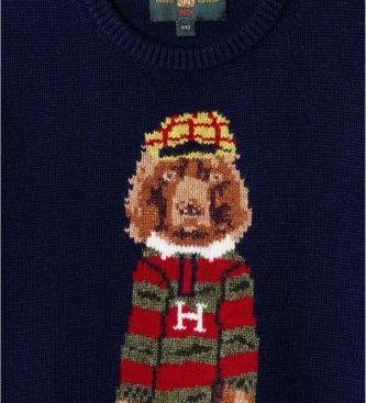 Hackett London Camisola Harry Crew azul-marinho