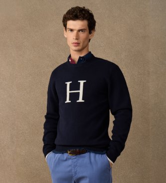 Hackett London Maglione Icon Kt Crew blu navy