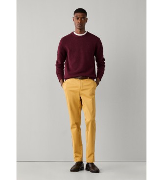 Hackett London Burgundy lammeuldstrøje