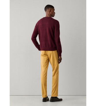 Hackett London Burgundy lammeuldstrøje