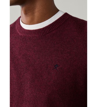 Hackett London Burgundy lammeuldstrøje