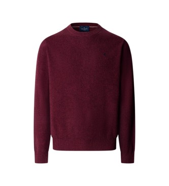 Hackett London Burgundy lammeuldstrøje