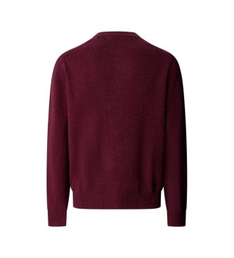 Hackett London Burgundy lammeuldstrøje