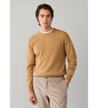 Hackett London Beige lambswool-sweater
