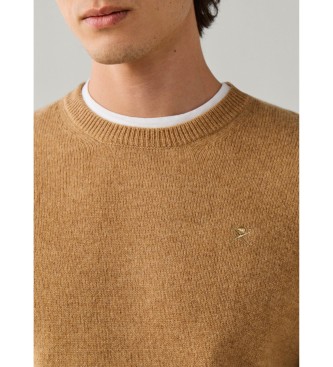 Hackett London Beige lambswool-sweater