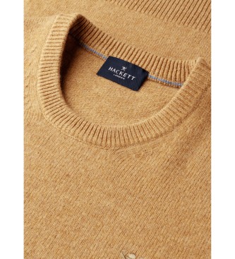 Hackett London Beige lambswool-sweater
