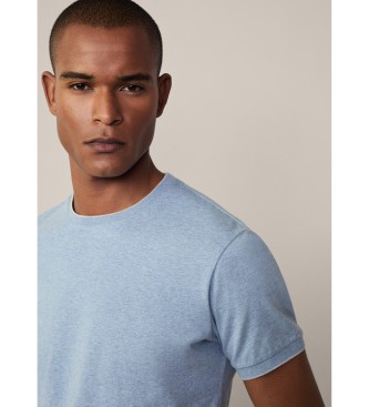 Hackett London T-shirt met tip blauw