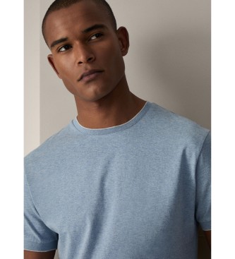 Hackett London T-shirt met tip blauw