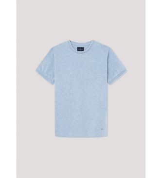 Hackett London T-shirt met tip blauw