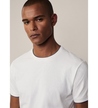 Hackett London T-shirt met tip wit