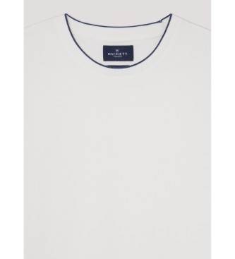 Hackett London T-shirt met tip wit