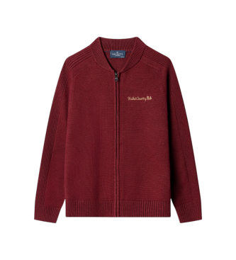 Hackett London Camisola Varsity bordô