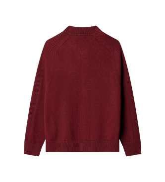 Hackett London Camisola Varsity bordô