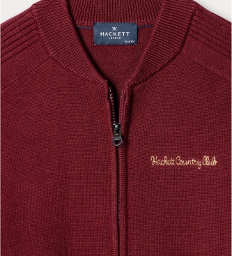 Hackett London Camisola Varsity bordô