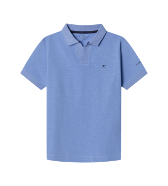 Hackett London Polo Johnny Collar bleu