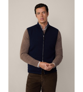 Hackett London Marine Hybrid Knitted Vest