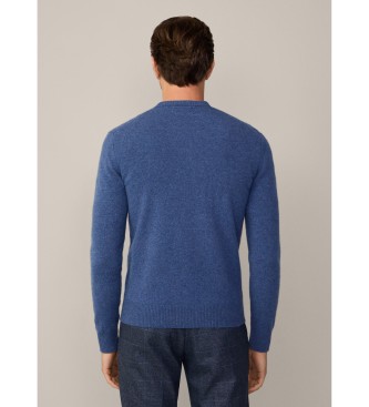 Hackett London Camisola azul lisa