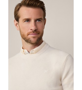 Hackett London Off-white plain jumper