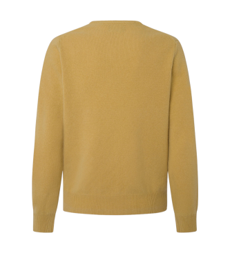 Hackett London Mosterd V-Stitch Pullover