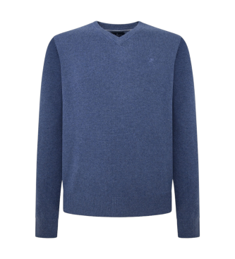 Hackett London Blue V-neck pullover