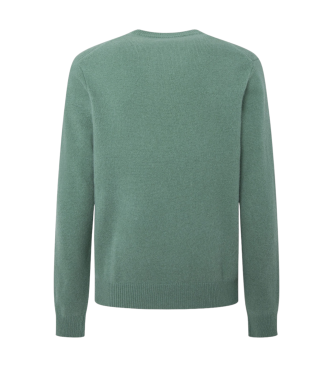 Hackett London Grner Pullover mit V-Ausschnitt