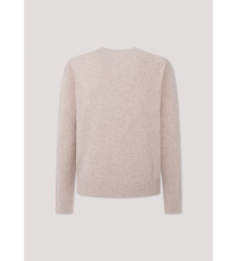 Hackett London Pull-over beige  col en V