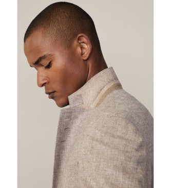 Hackett London Blazer bege Lin