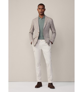 Hackett London Blazer bege Lin