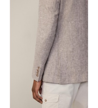 Hackett London Blazer bege Lin